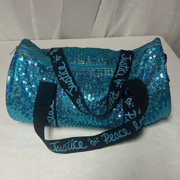 Justice Other - Justice Sequin Blue Duffle Bag